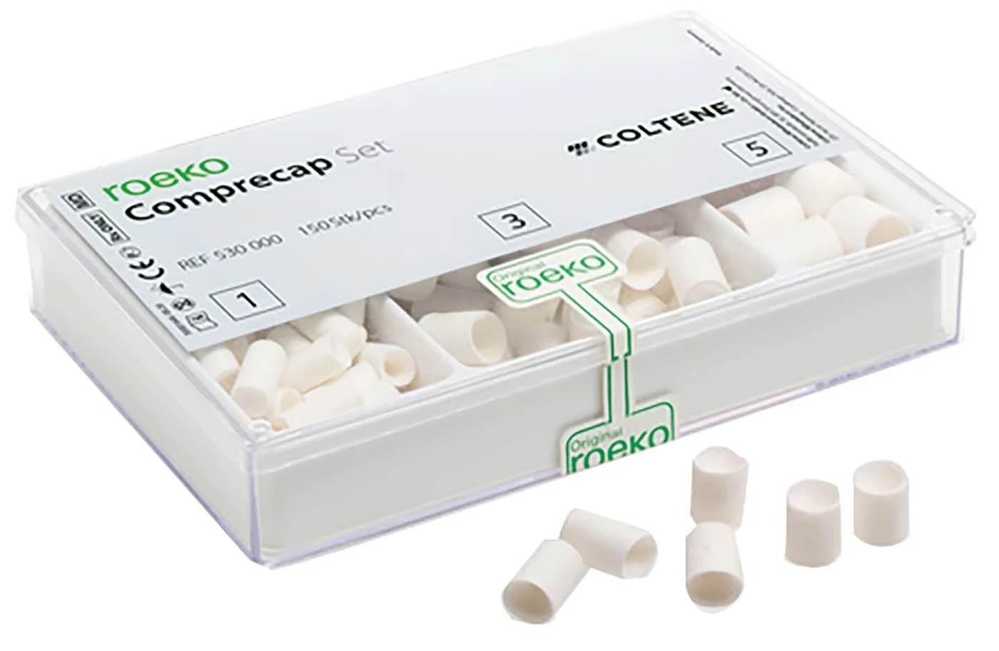 Roeko Comprecap Kompressionshütchen, sortiert, Packung à 150 Stück