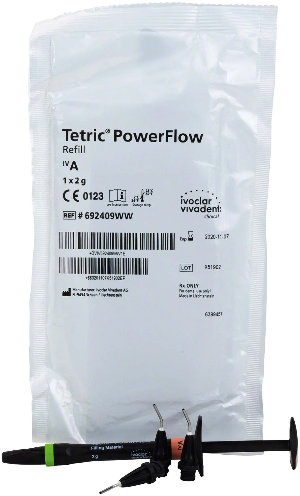 Tetric PowerFlow, Farbe IVA, Spritze à 2 g
