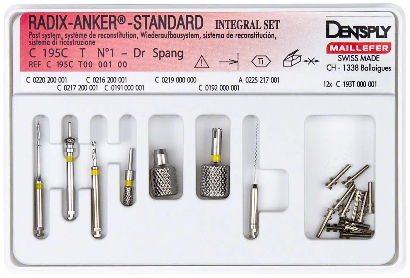 Radix-Anker Standard, Gr. 1, Set, Packung à 12 Stück