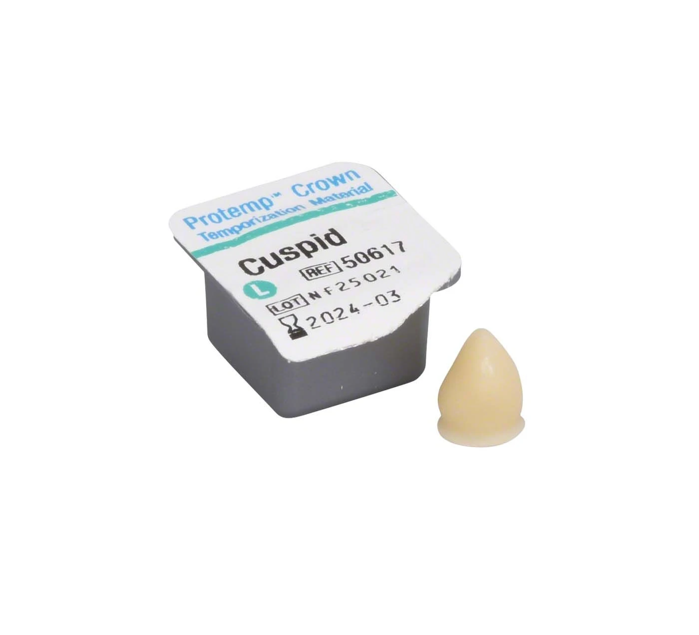 Protemp Crown Eckzahn L, groß, Refill, Packung à 5 Stück