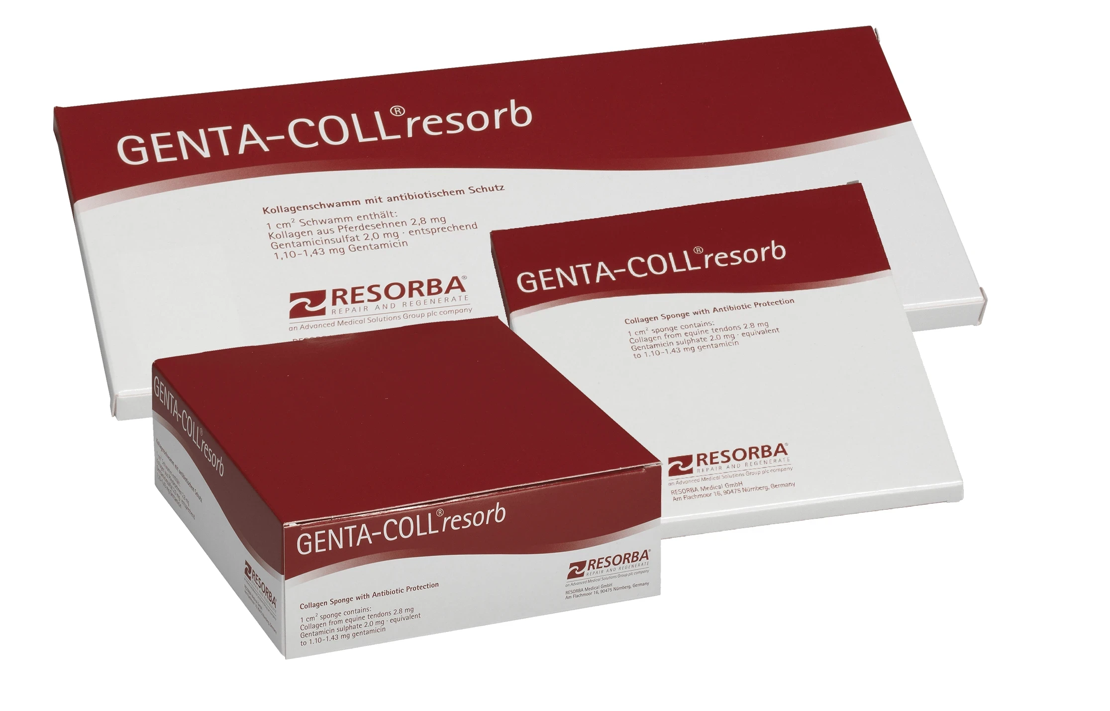 Genta-Coll Resorb, 2,5 × 2,5 cm, Packung à 5 Stück