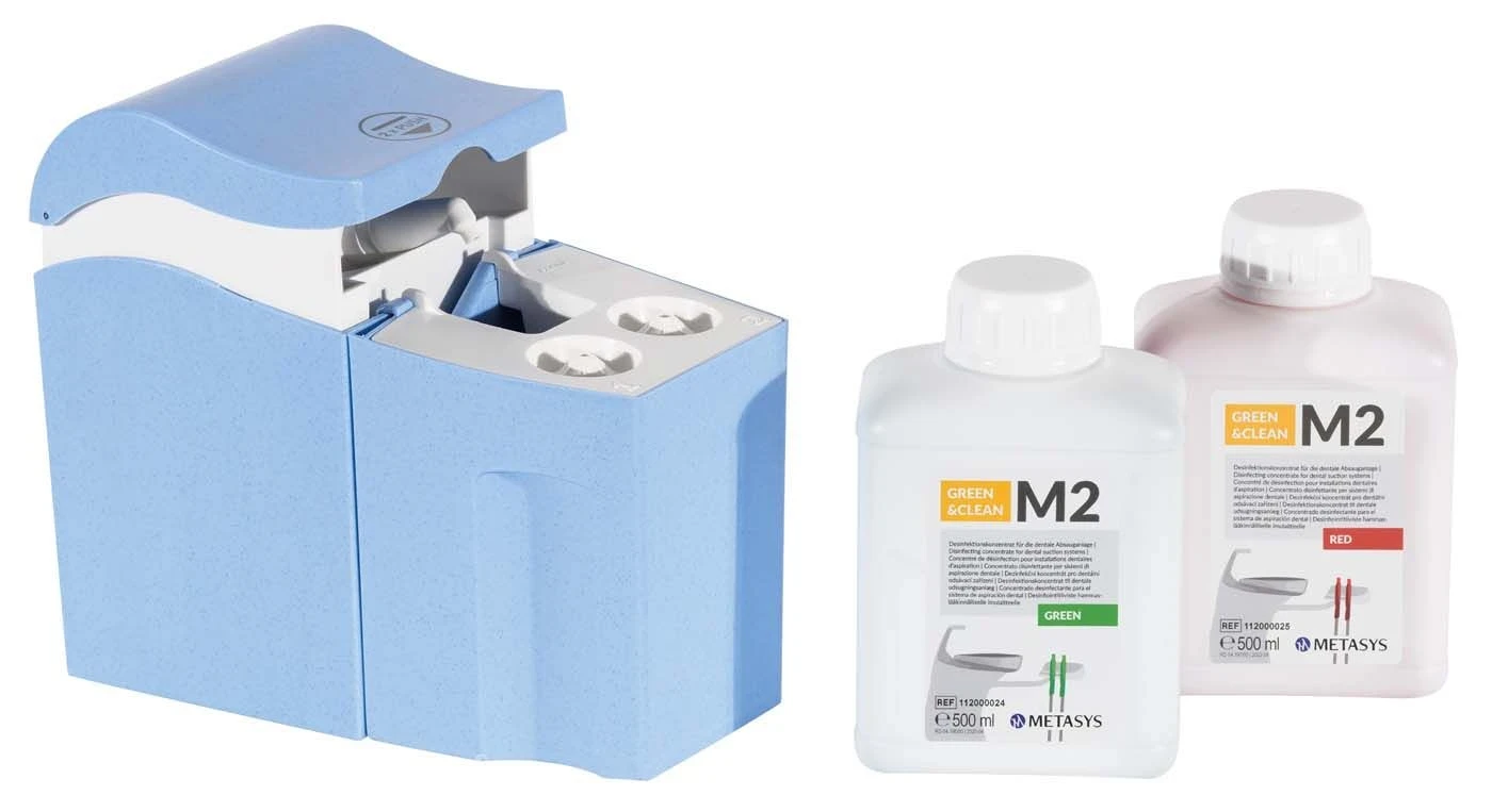 GREEN&CLEAN M2, Dosierspender, Absaugdesinfektion, 2 Flaschen à 500 ml