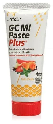 GC MI Paste Plus, Tutti Frutti, Packung à 10 × 40 g