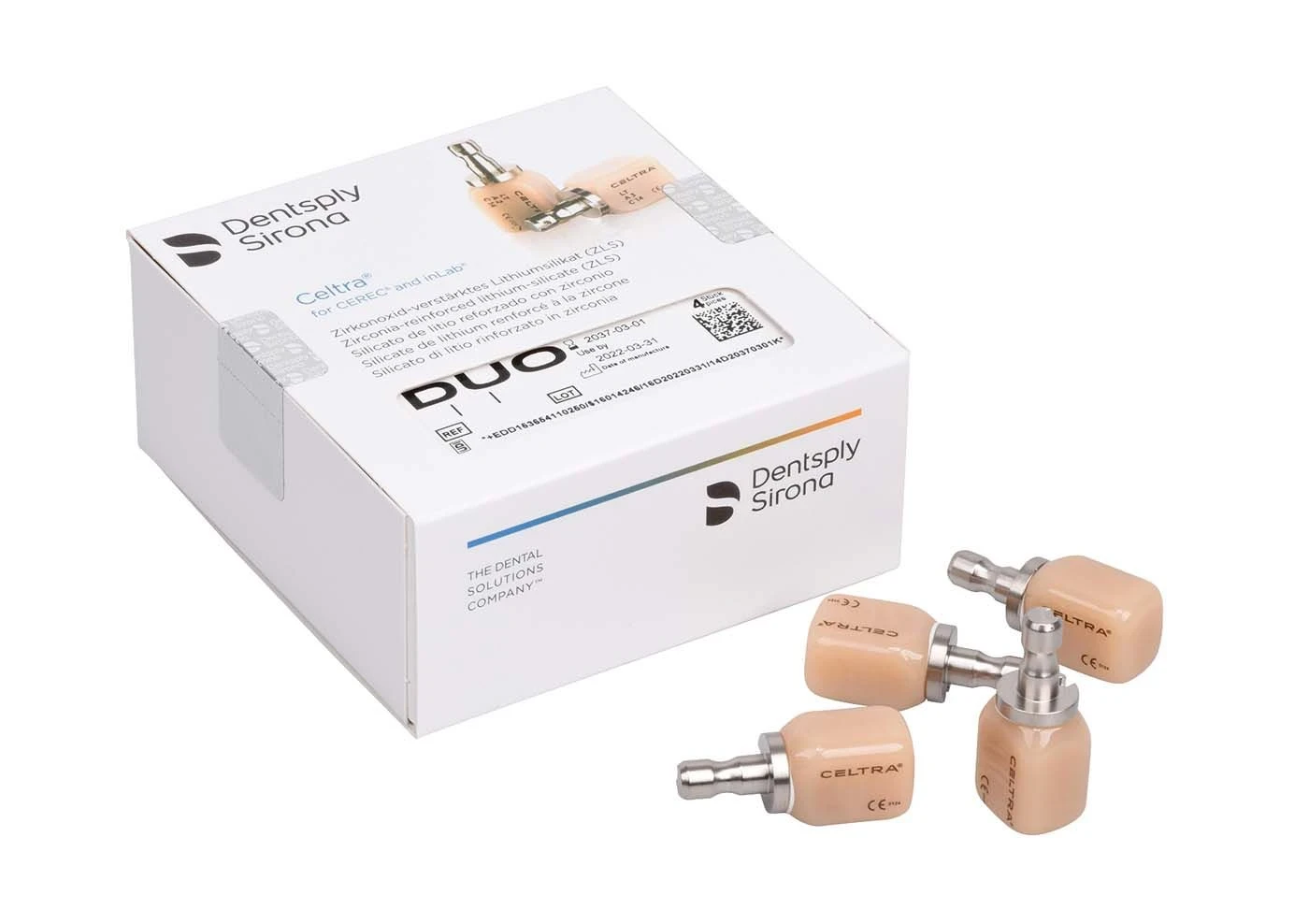 Celtra Duo, CAD/CAM-Block, C14, LT, C2, Packung à 4 Stück