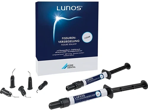 Lunos Fissurenversiegelung, mit Fluorid, opaque, Spritzen 2 x 1,5 g