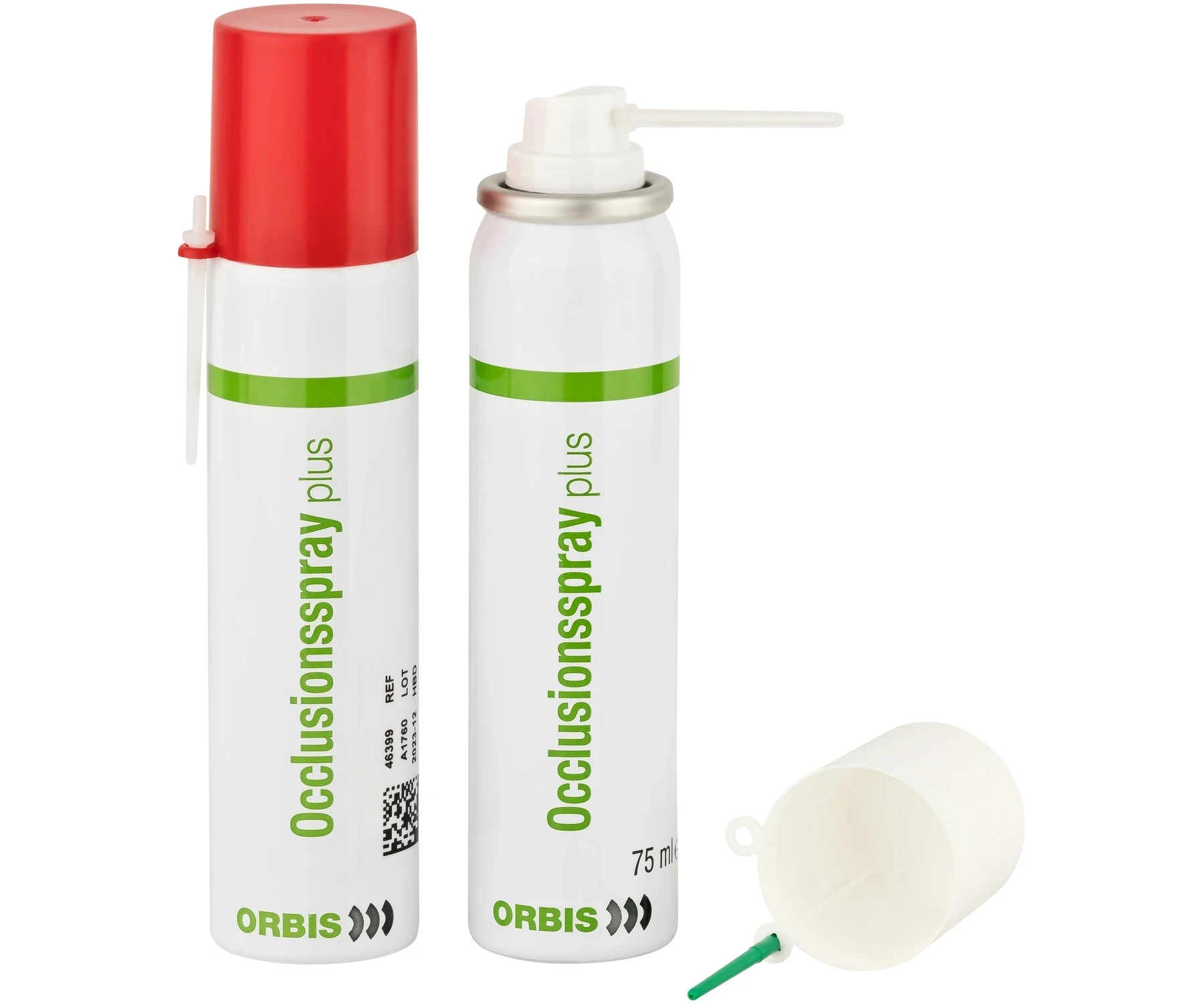 Occluspray Plus, Farbe grün, Spraydose 75 ml