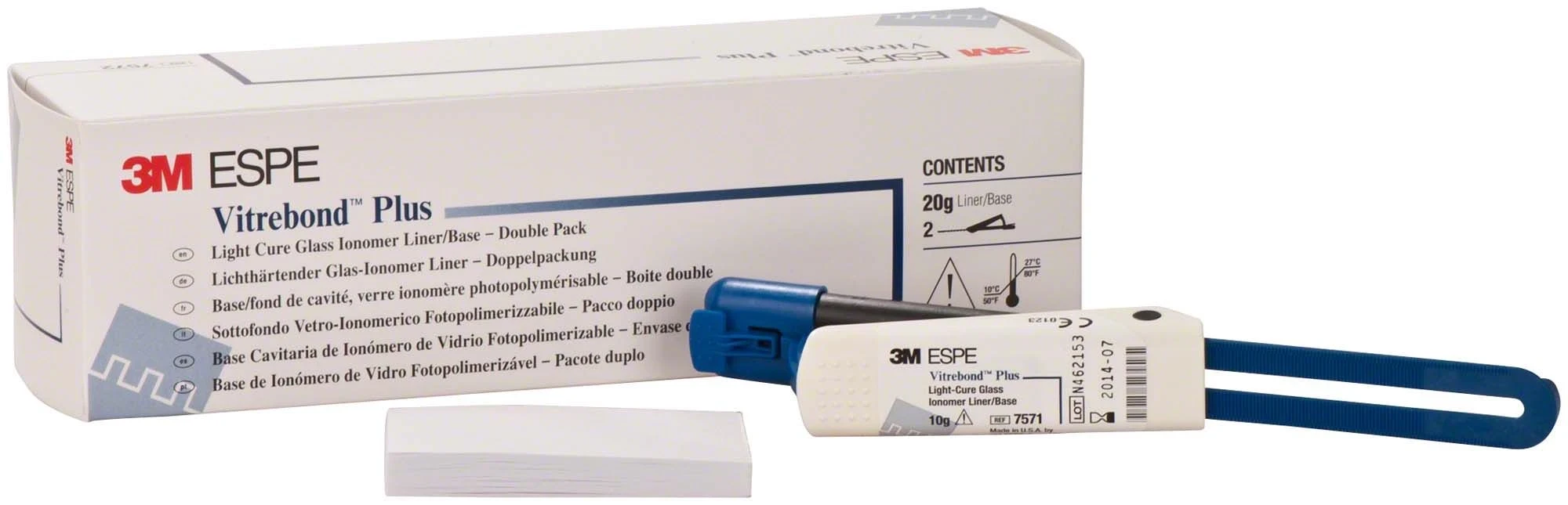 Vitrebond Plus, Glasionomer-Unterfüllungsmaterial, 2 Packungen à 10 g