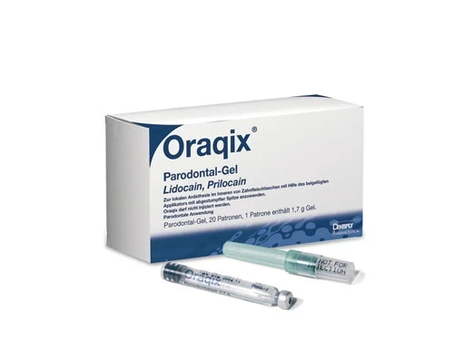 Oraqix Parodontal Gel, 20 Zylinderampullen à 1,7 g