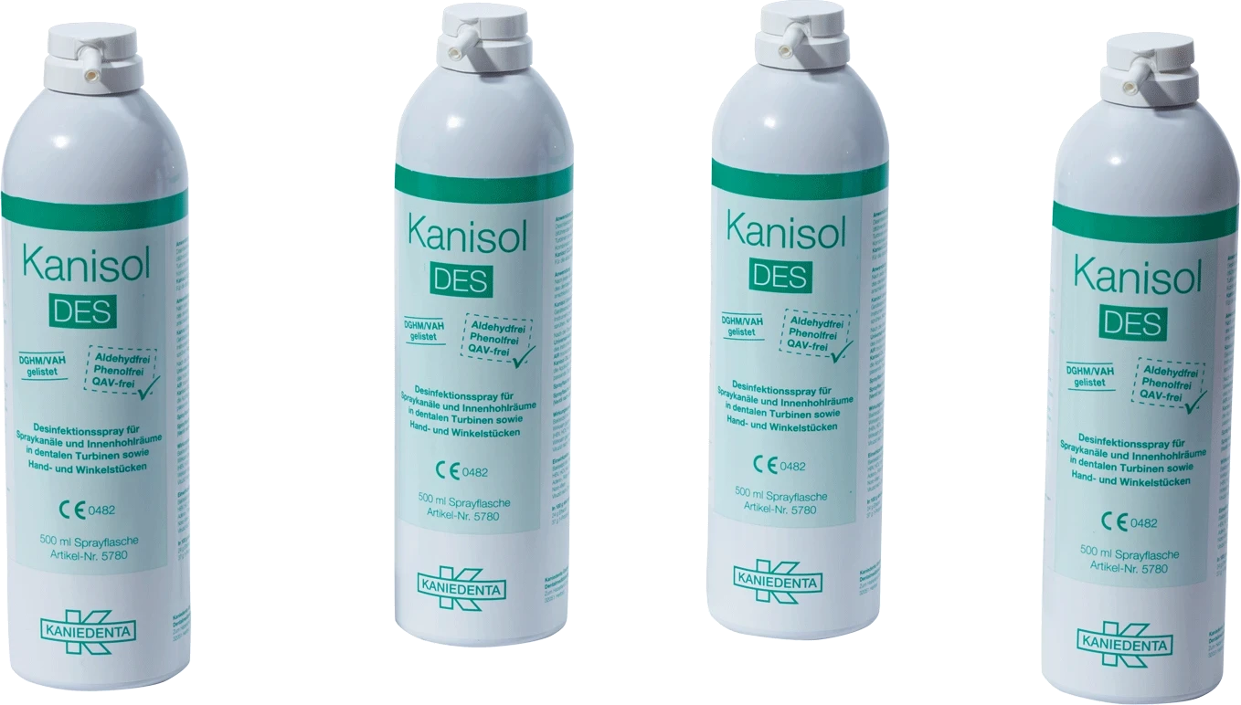 Kanisol DES 500 ml Sprayflasche, Spray zur Innendesinfektion von, dentalen Übertragungsinstrumenten