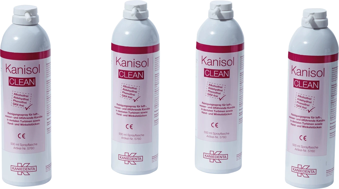 Kanisol CLEAN 500 ml Sprayflasche, Spray zur Innenreinigung von, dentalen Übertragungsinstrumenten