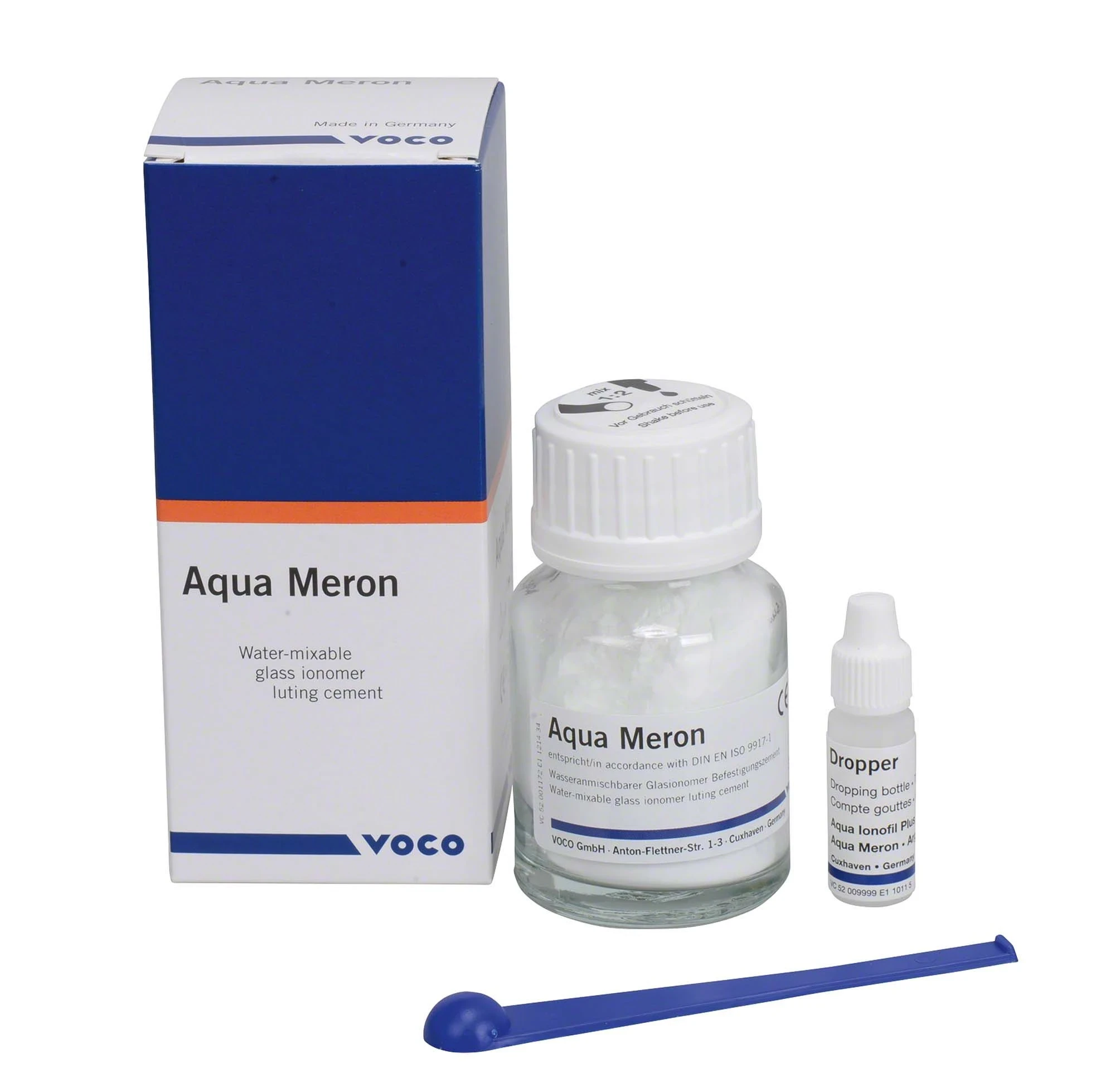 Aqua Meron, Glasionomer-Befestigungszement, Packung à 35 g