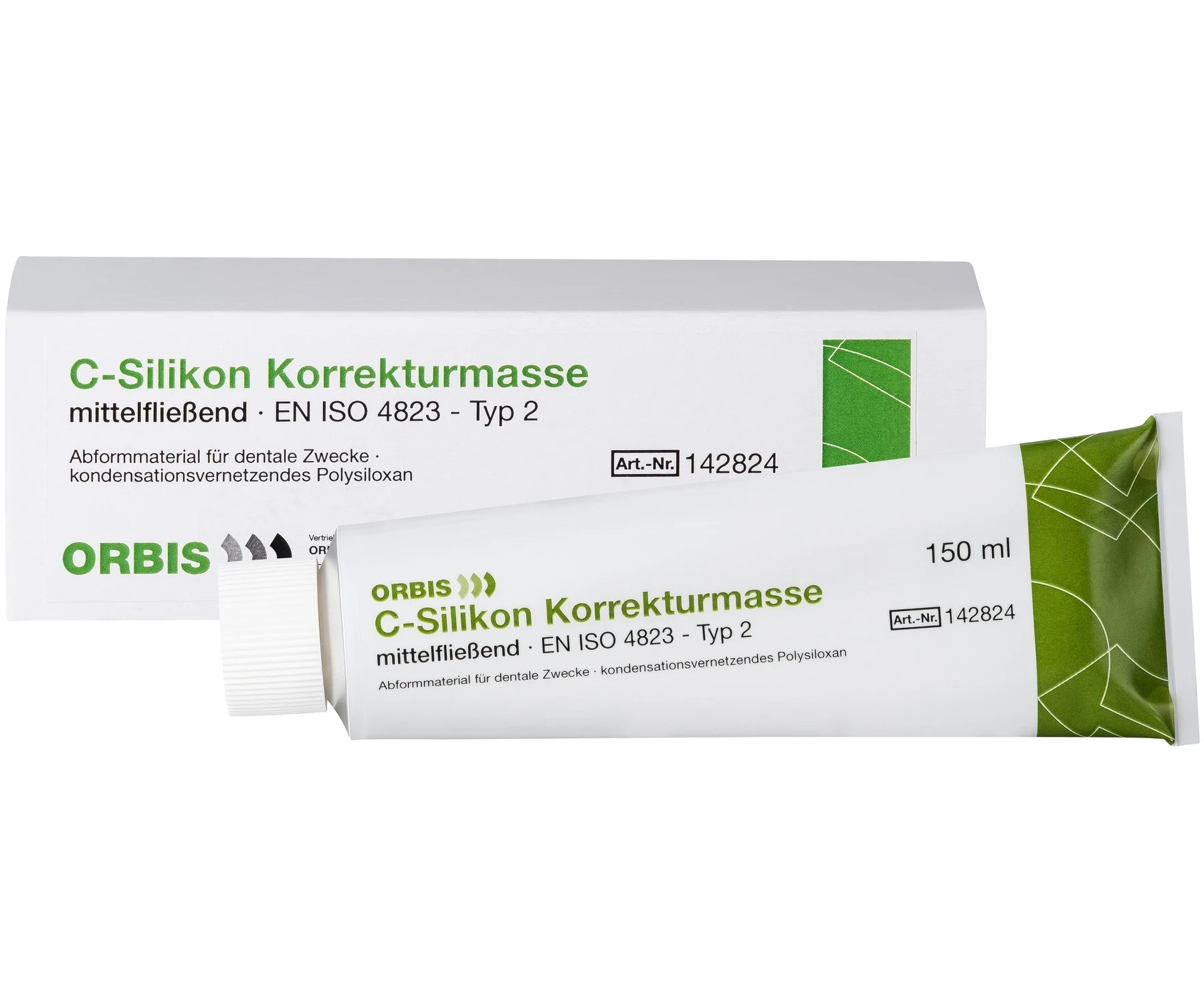 Silikon-Korrekturmassen, mittelfließend, Typ 2, blau