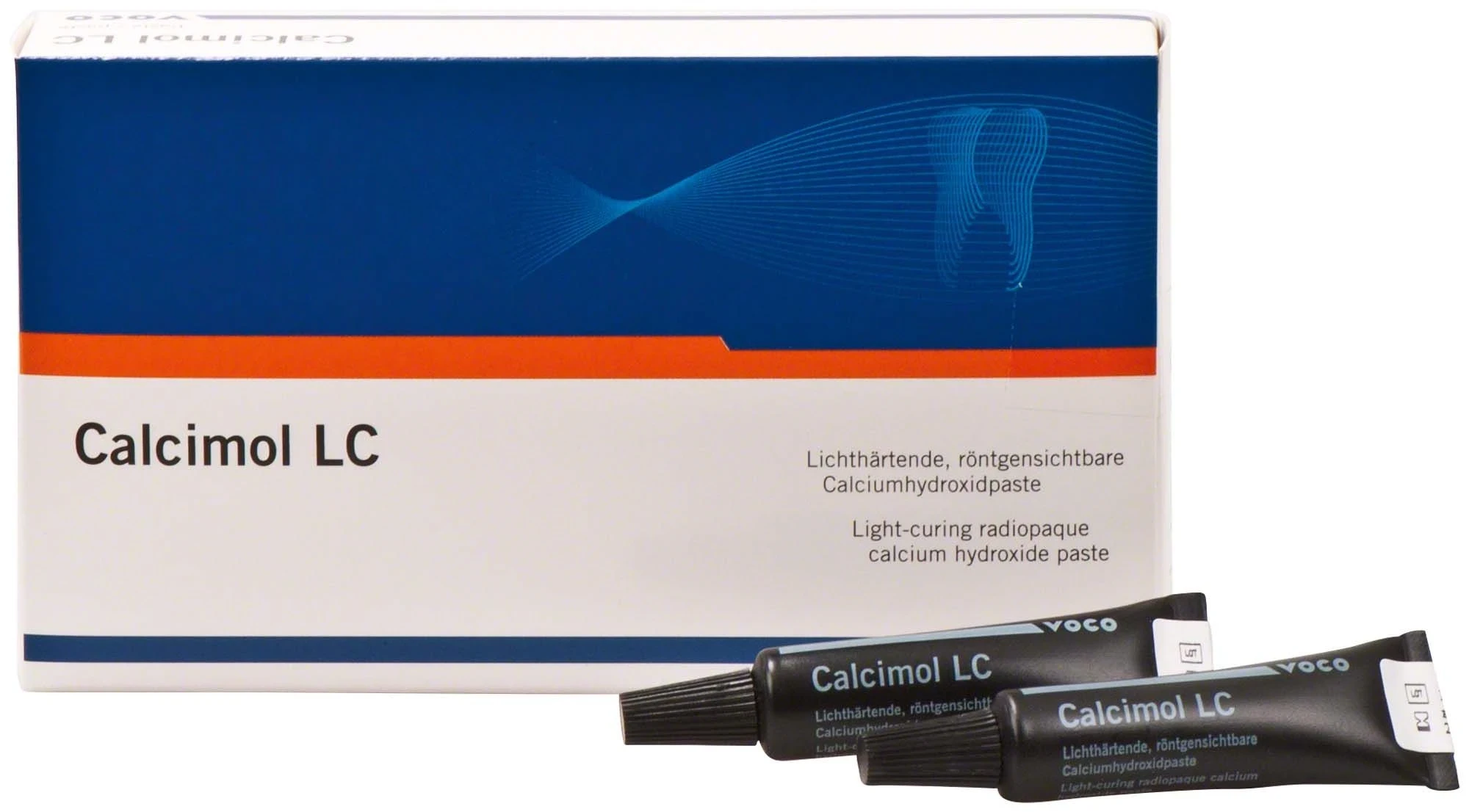 Calcimol LC, Calciumhydroxid für Unterfüllungen, lichthärtend, röntgensichtbar, 2 Tuben à 5 g