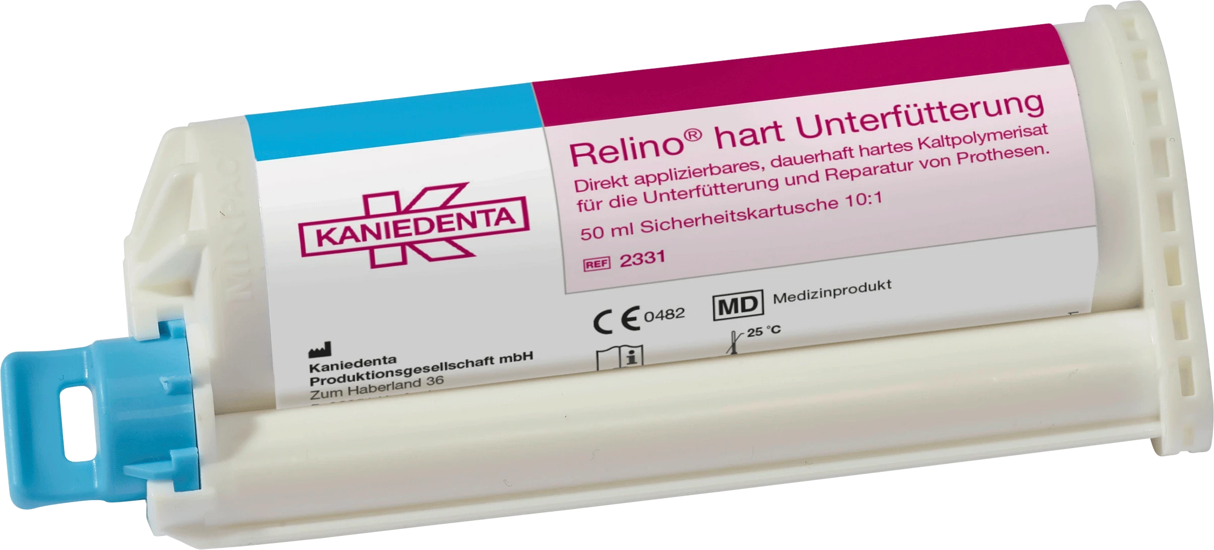 Relino HART Unterfütterung, 80 g Sicherheitskartusche 10:1