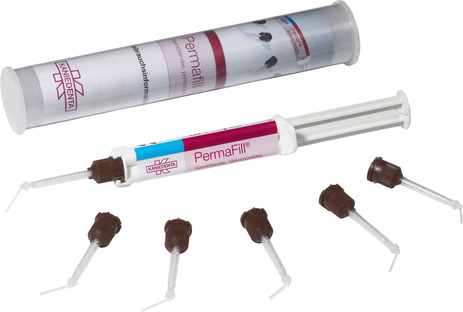 PermaFill OptiMix Wurzelfüllmaterial, für alle orthograden Wurzelfülltechniken, 12 g OptiMix-Spritze