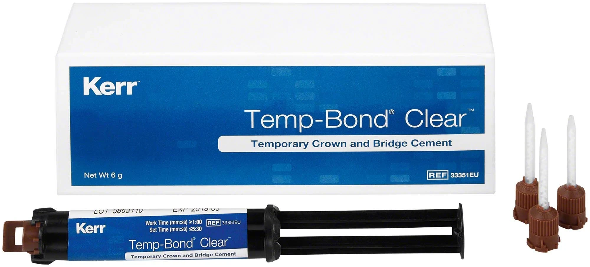 TempBond Clear, Spritze à 6 g