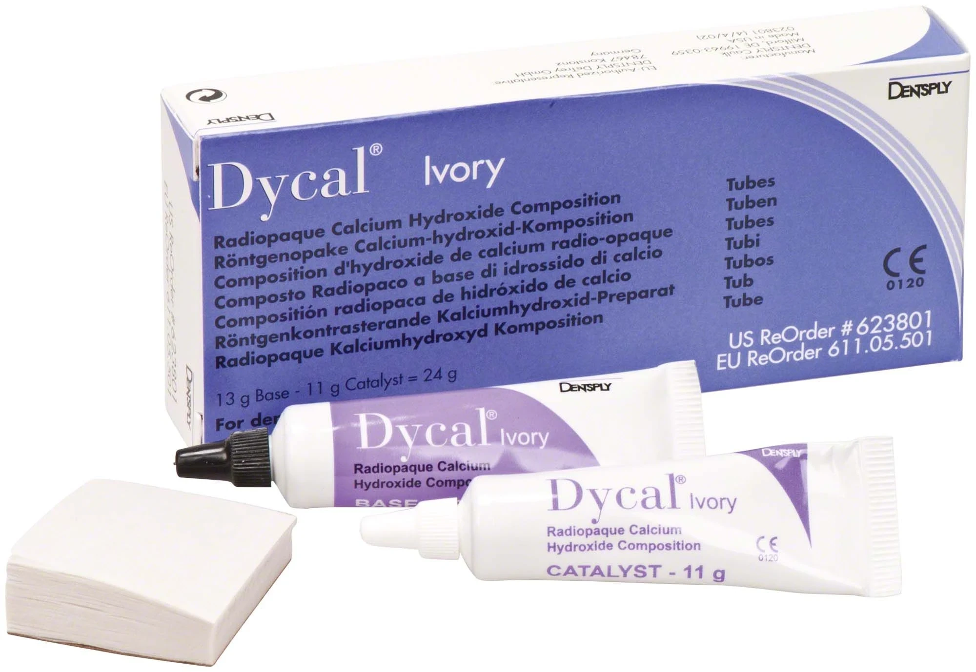 Dycal Elfenbein, Basis + Katalysator, Packung à 2 Tuben