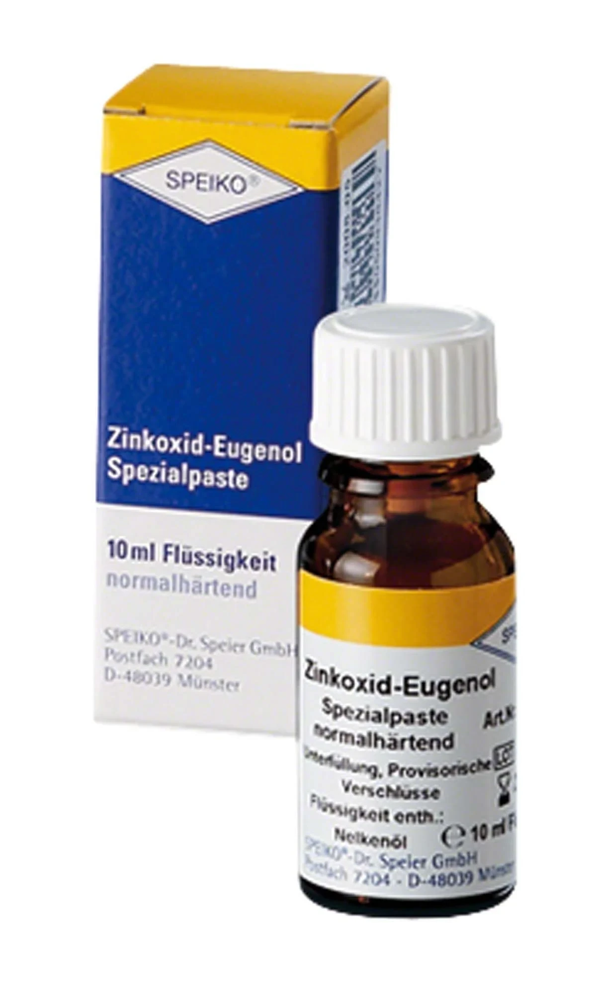 Zinkoxid-Eugenol Spezialpaste, normalhärtend, Flasche à 10 ml