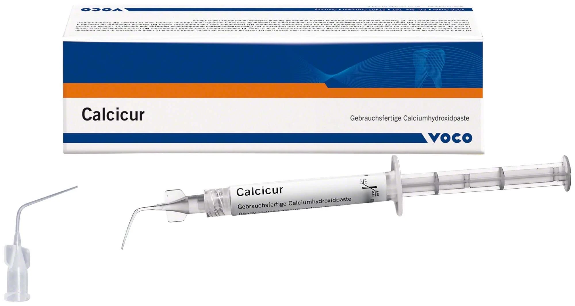 Calcicur Calciumhydroxidpaste, röntgensichtbar, Spritze à 2,5 g