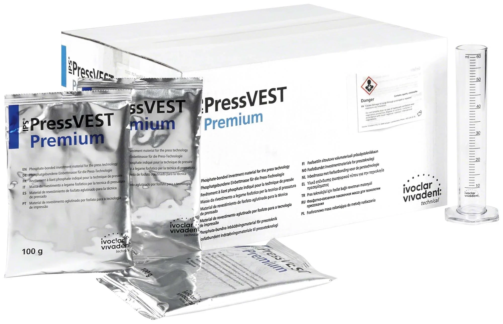 IPS PressVEST Premium, Pulver, 50 Tüten à 100 g