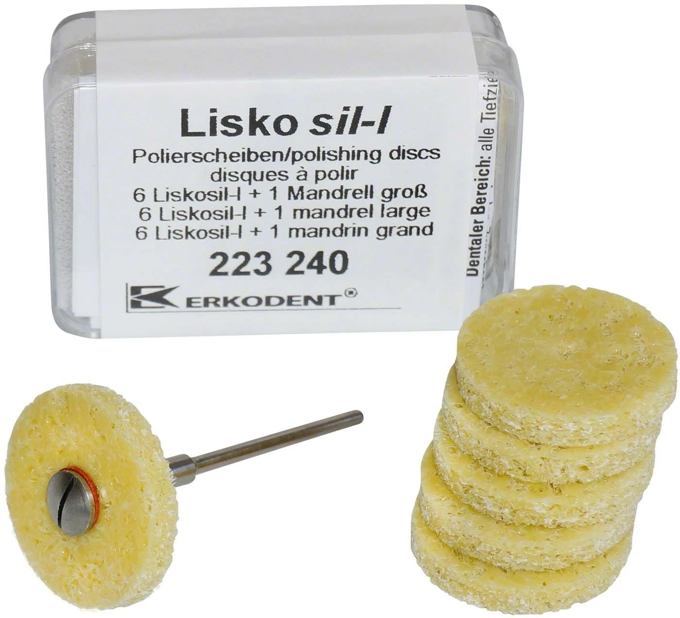 LiskoSil-l, Polierscheiben, L, Packung à 6 Stück