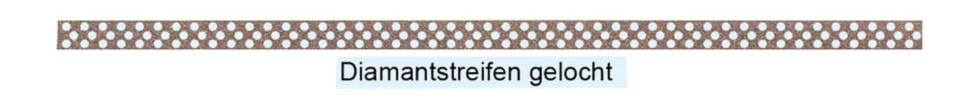 Diamantstreifen 10 St. 376 6mm 0,14mm gel.