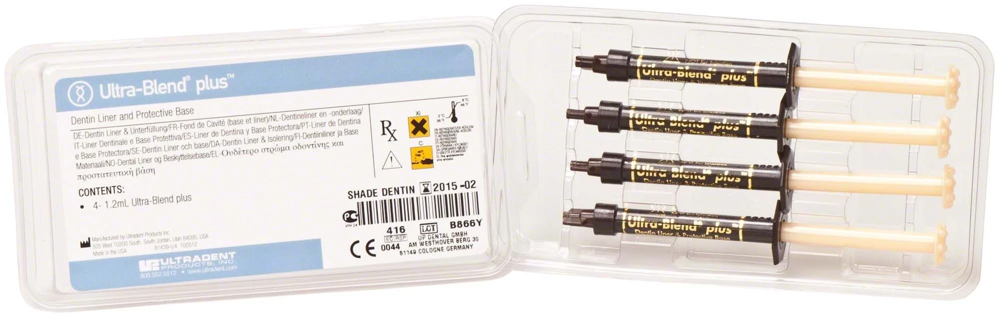 Ultra-Blend Plus, Unterfüllungsmaterial, dentin, 4 Spritzen à 1,2 ml