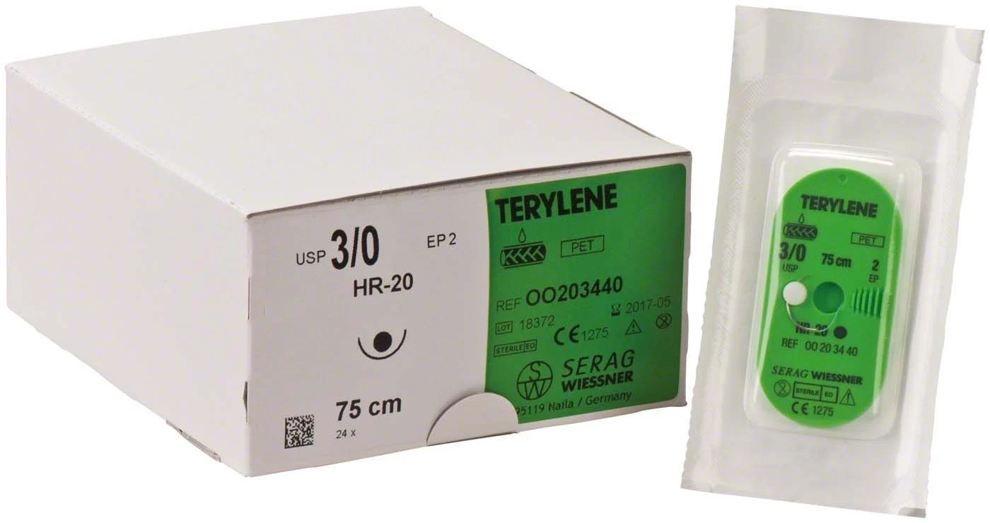 TERYLENE Pckg. 24 St. grün,0,5 m,DS-18,St. 5/0