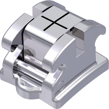 discovery sl selbstligierendes Metallbracket, -1° Torque, 0° Angulation, für Zahn 41, Roth 18, 1 Stück