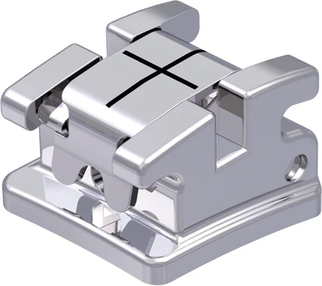 discovery sl selbstligierendes Metallbracket, +8° Torque, +9° Angulation, für Zahn 22, Roth 18, 1 Stück