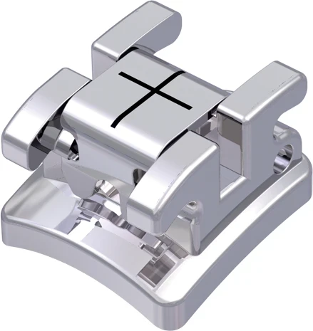 discovery sl selbstligierendes Metallbracket, -7° Torque, 0° Angulation, für Zahn 14, Roth 18, 1 Stück