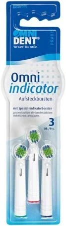 Omni Indiaktor Aufsteckzahnbürsten 3 St. medium