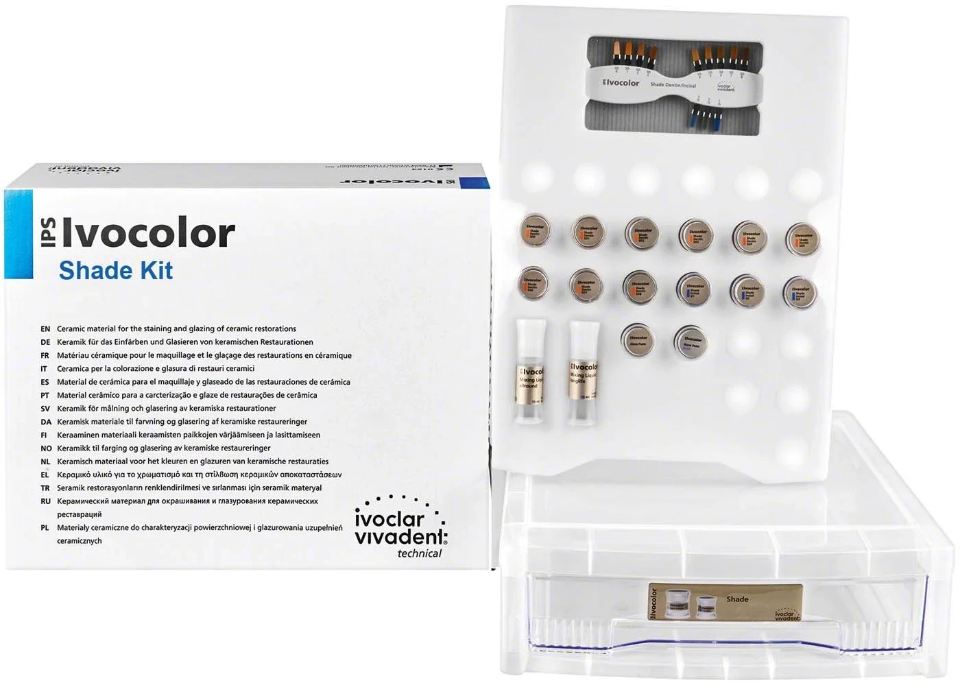 IPS Ivocolor Shade Kit, Malfarben- und Glasursystem, Packung à 1 Set