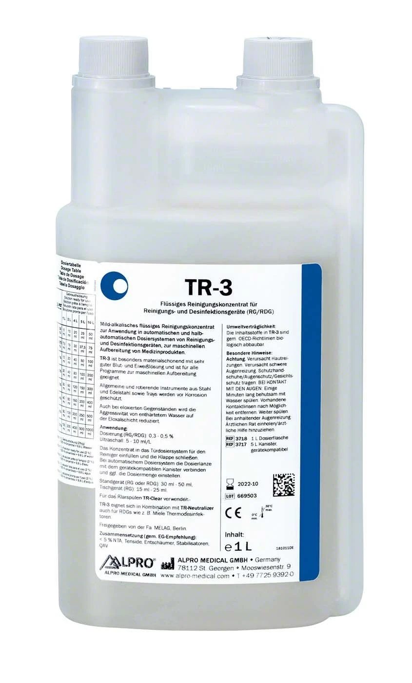 TR 3 Flüssigreiniger, Dosierflasche 1 Liter