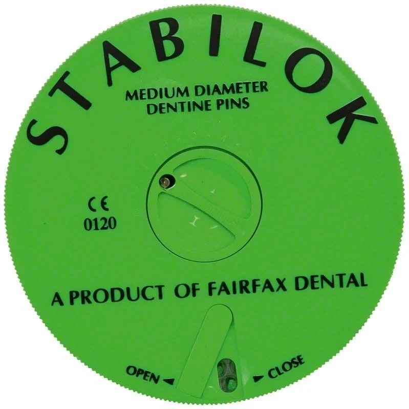 Stabilok Pin Set Edelstahl normal grün, 100 Stück