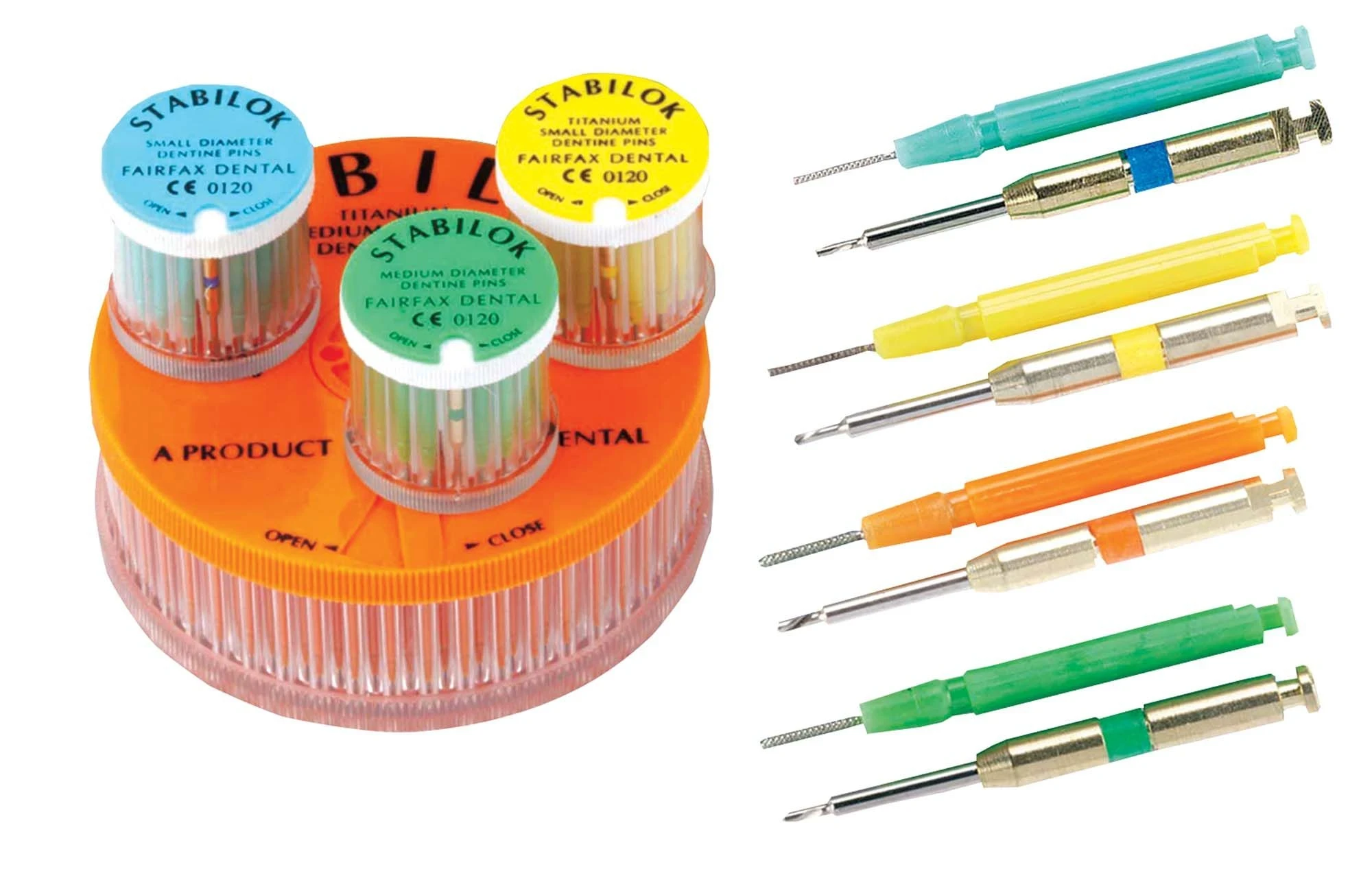 Stabilok Pin Titan, Stift, fein, gelb, Packung à 1 Set