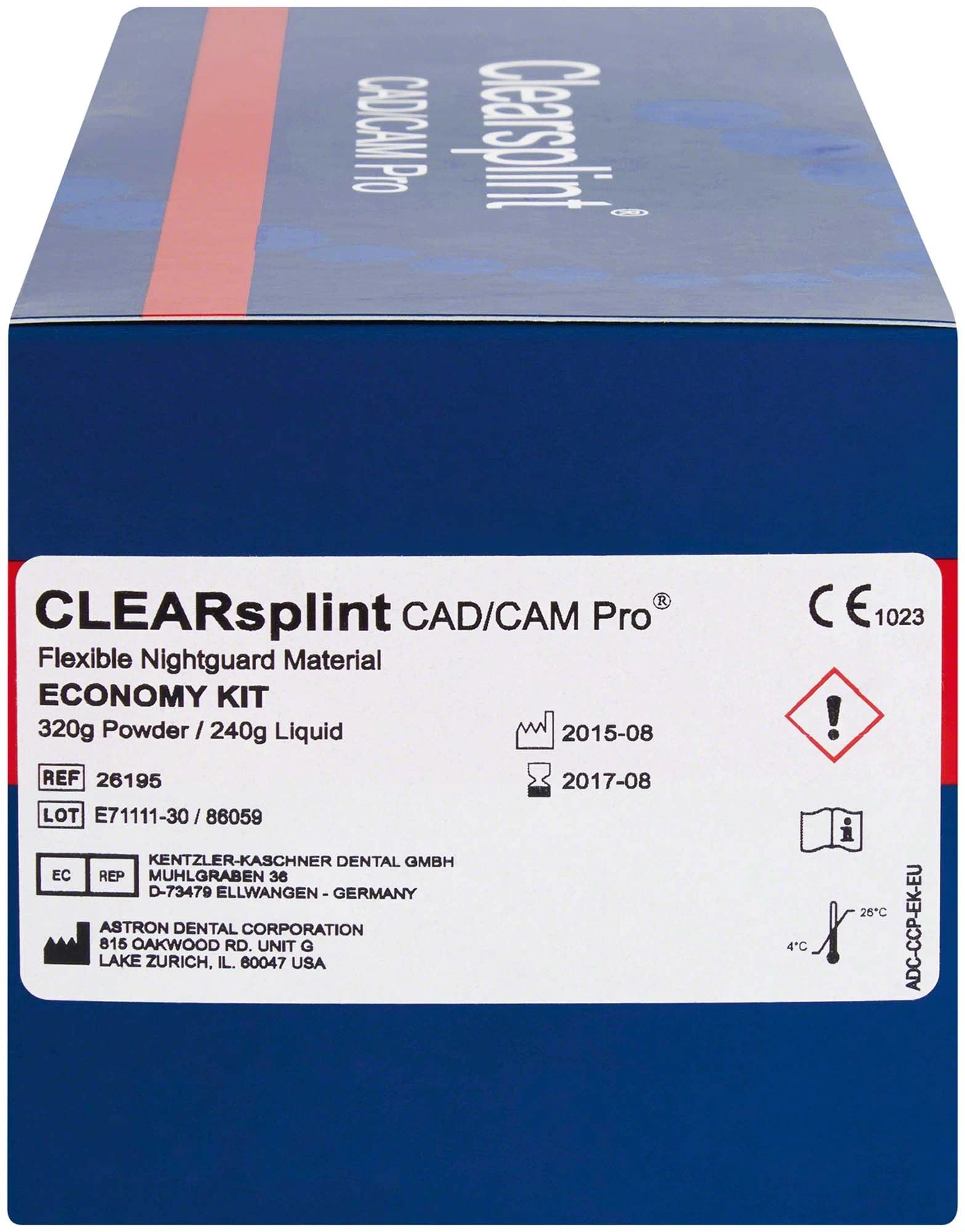 Clearsplint CAD/CAM Pro, Packung à 1 Set