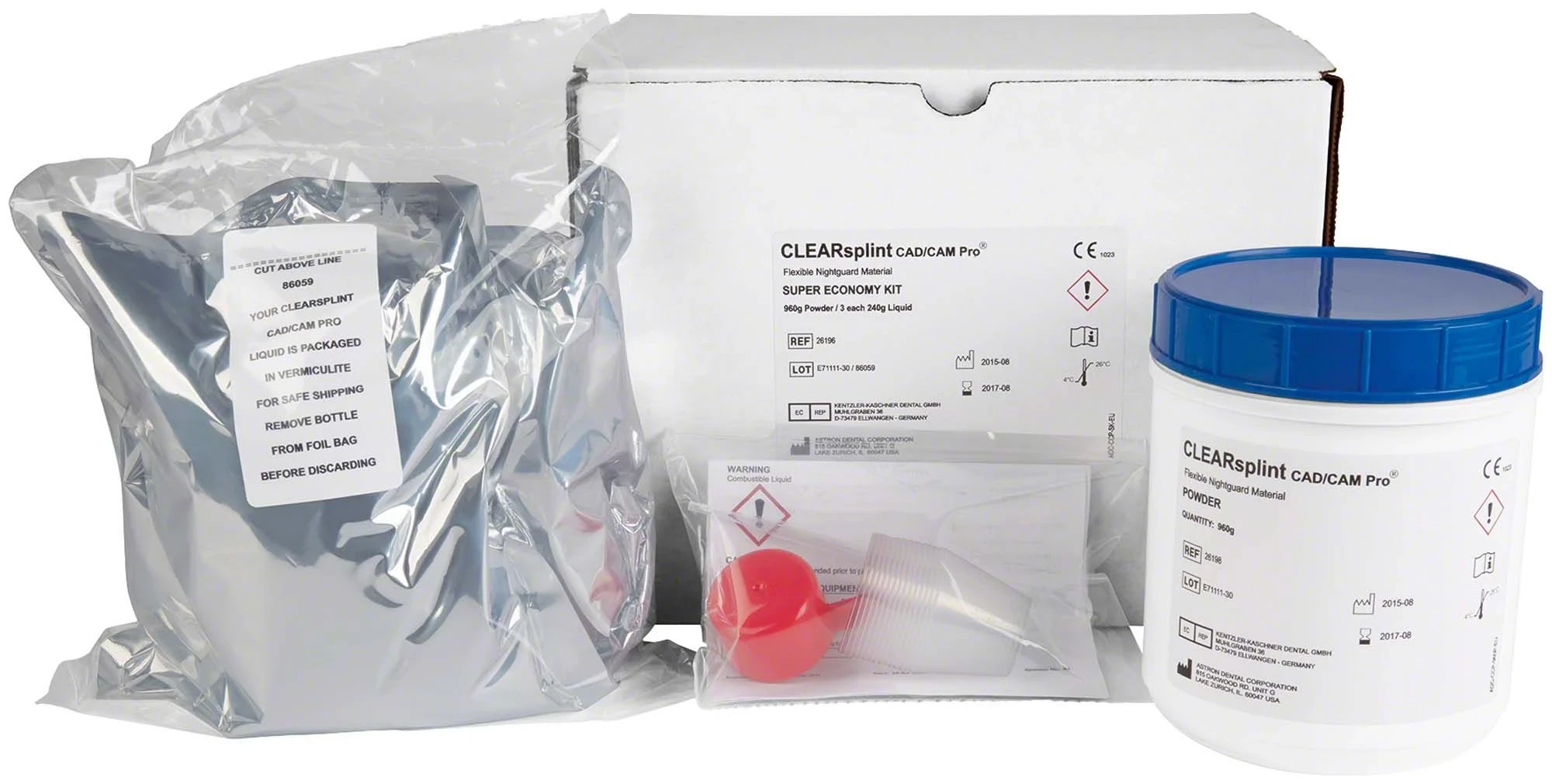 Clearsplint Cad/Cam, Packung à 1 Set