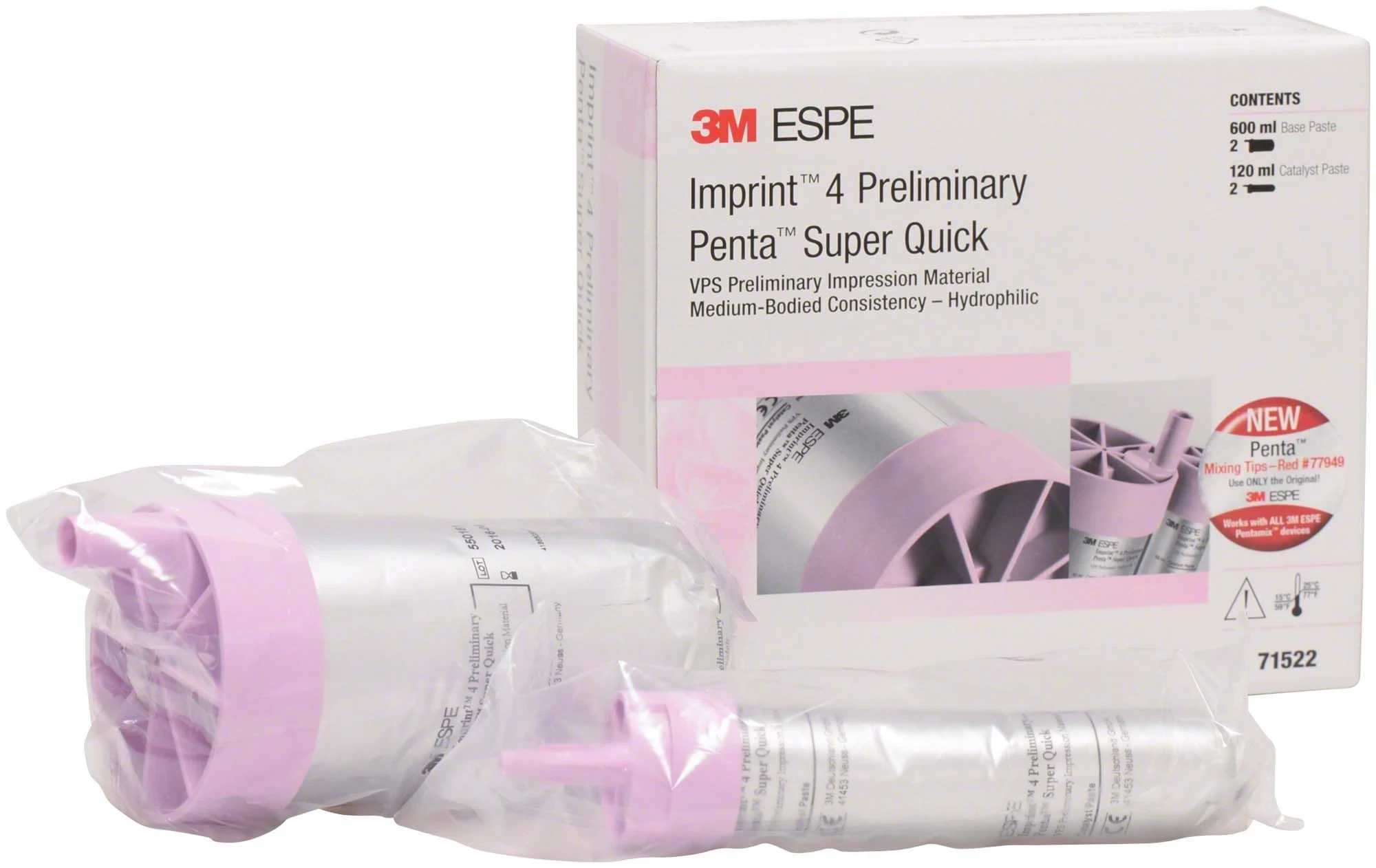 Imprint 4 Preliminary Penta Superquick, Refill, Packung à 4 Kartuschen