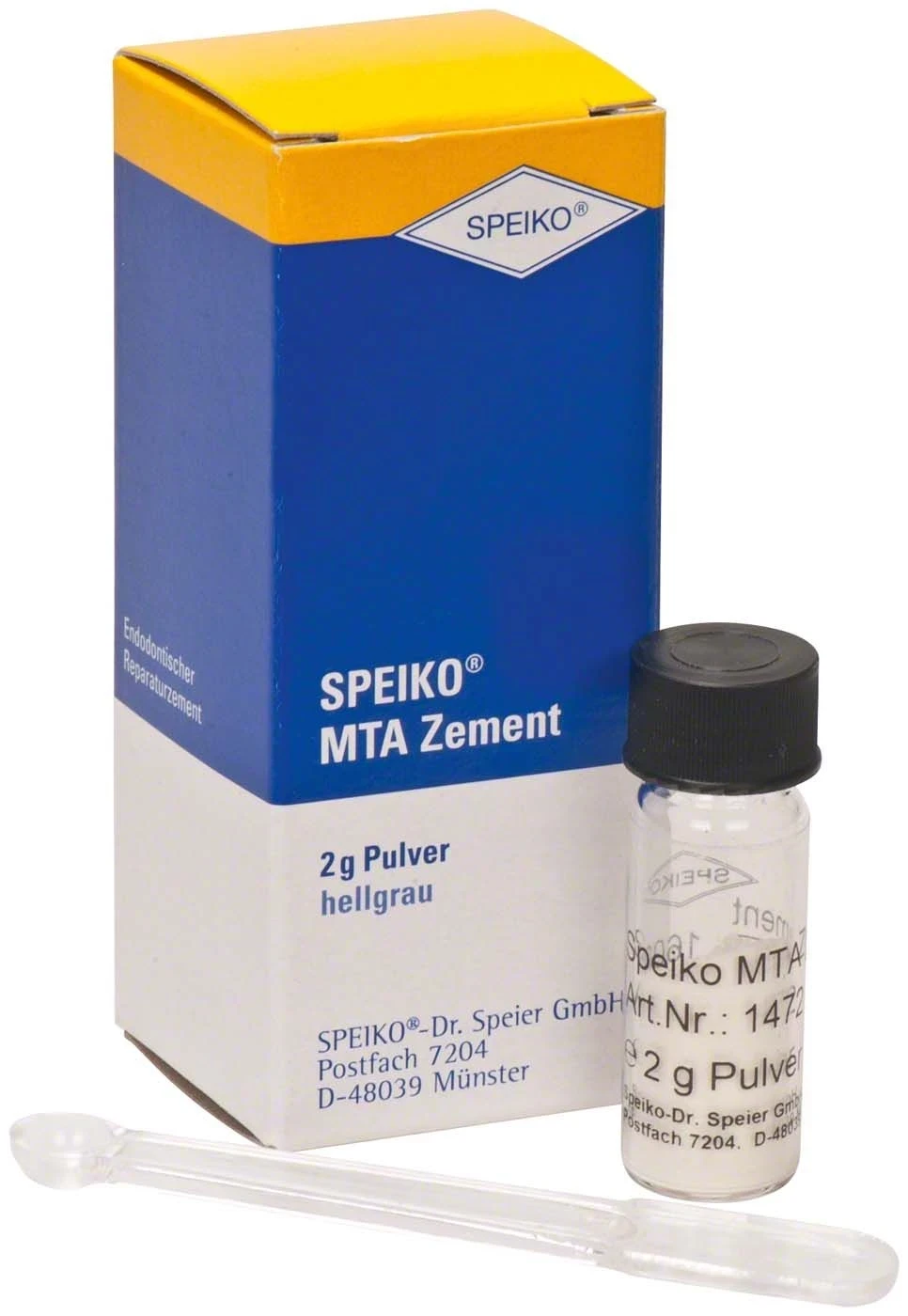 Speiko MTA Zement, Pulver, mit Dosierlöffel, grau, Packung à 2 g
