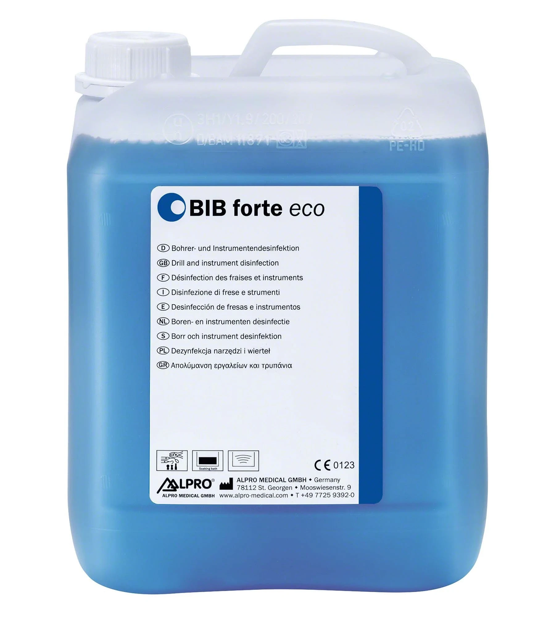 Bib forte eco, Bohrer- und Instrumentenbad, Kanister à 5 l