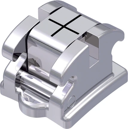 discovery sl selbstligierendes Metallbracket, -1° Torque, 0° Angulation, für Zahn 42, Roth 18, 1 Stück