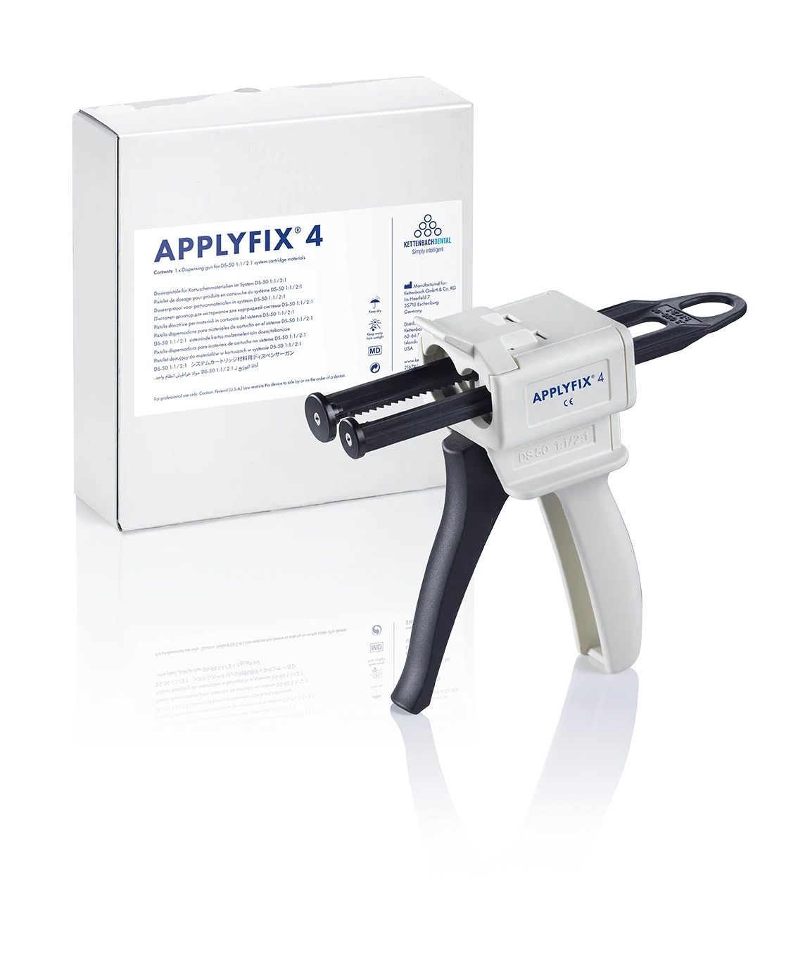Applyfix 4 Dosierpistole für 50-ml-Kartuschen im Verhältnis 1:1/2:1