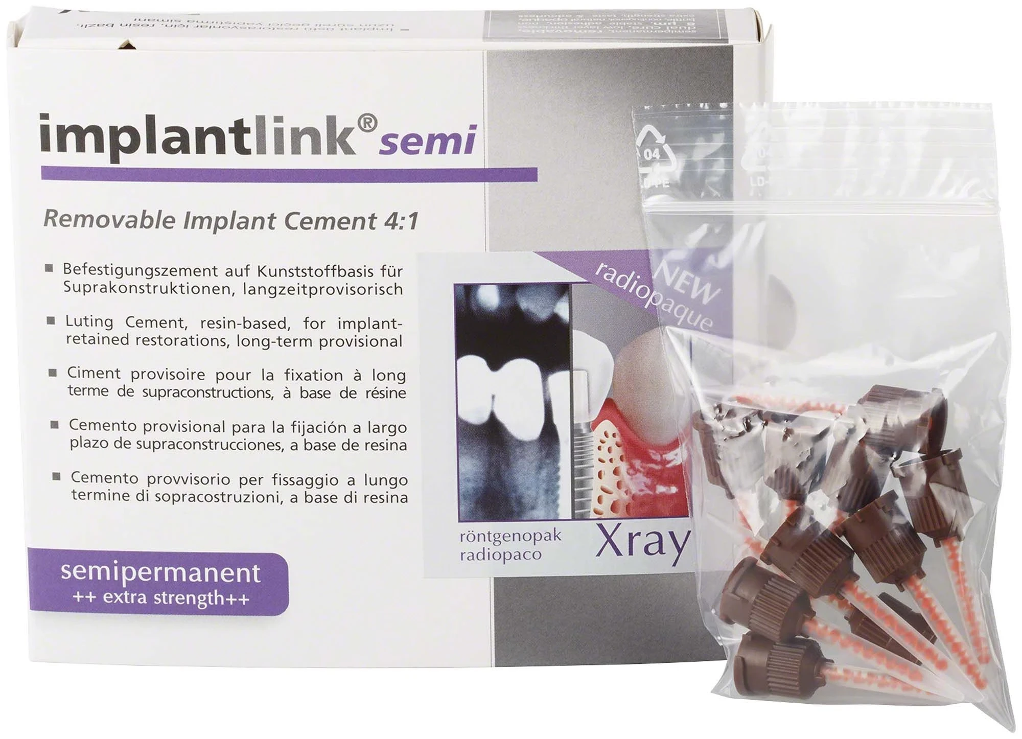 Implantlink Semi, Xray, mini-mix Kartusche à 5 ml