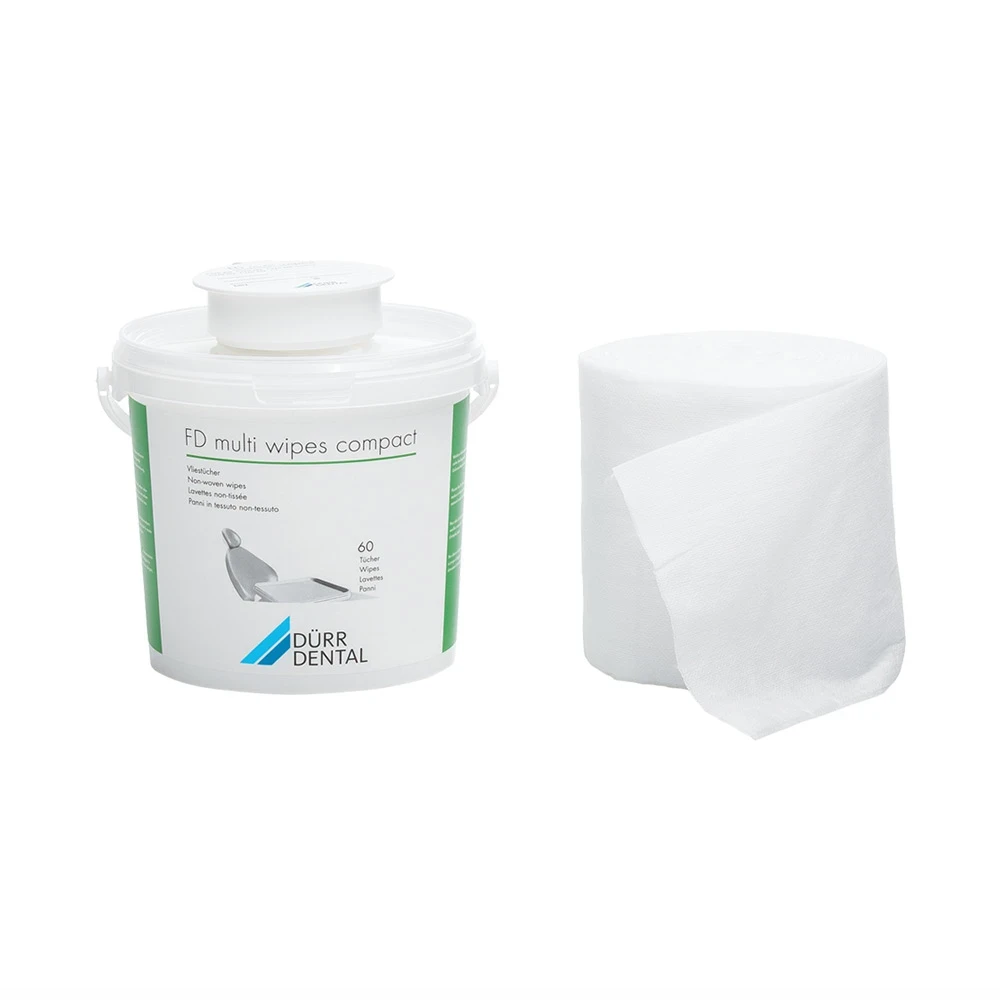 FD multi wipes compact, Vliestücher, trocken, 29 x 30 cm, 8 Packungen à 60 Stück