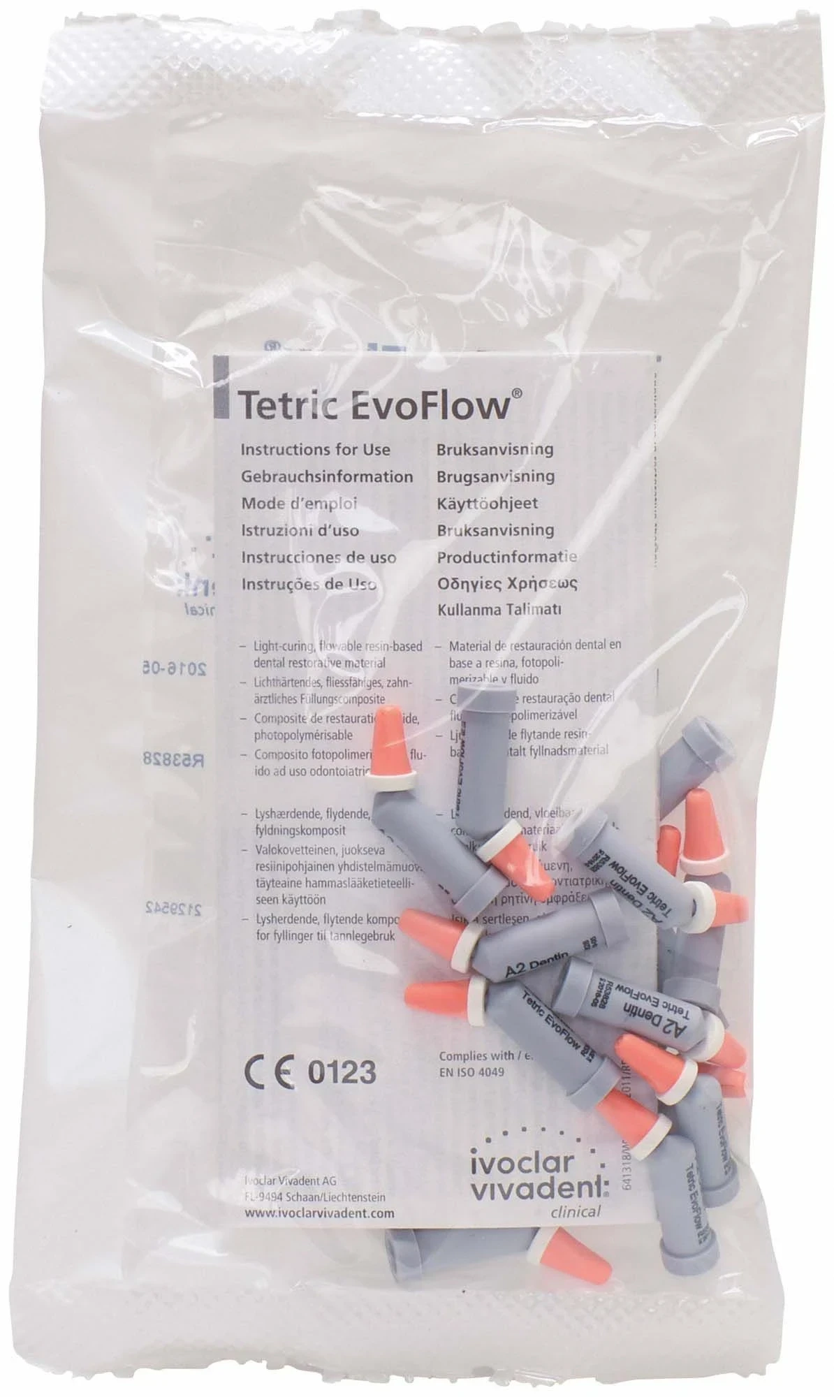 Tetric EvoFlow, Nanohybrid-Composite, Cavifil, A2 Dentin, 20 Kapseln à 0,2 g