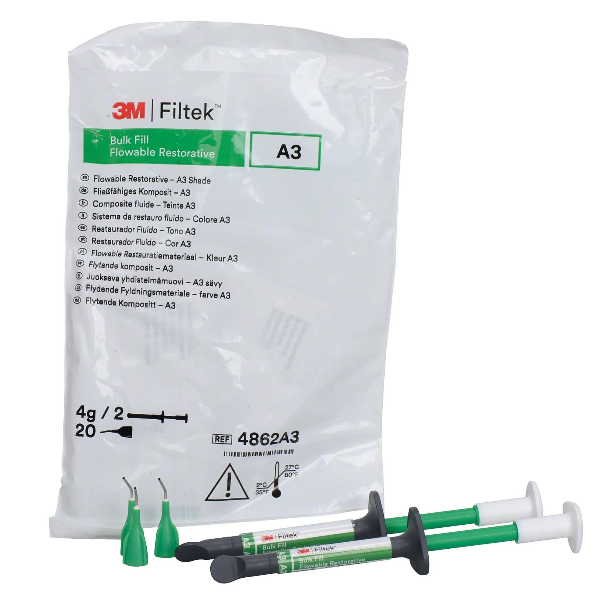 Filtek Bulk Fill Flowable, A3, 2 Spritzen à 2 g