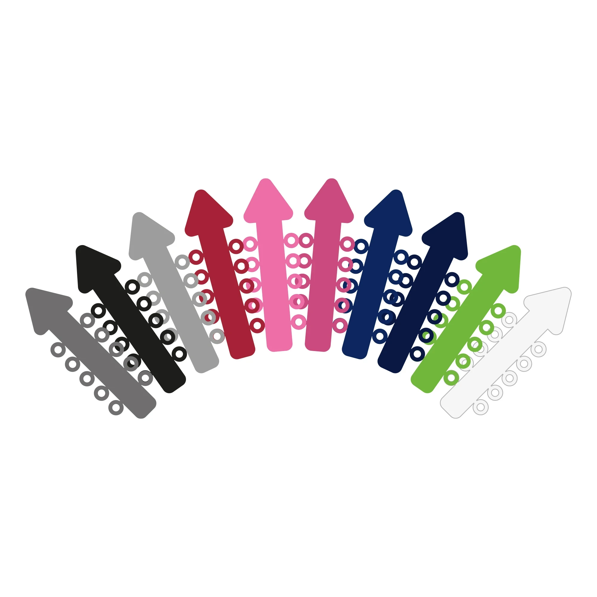 Happy-Elastics Pfeil-Spender Mischpackung, 1.000 Stück