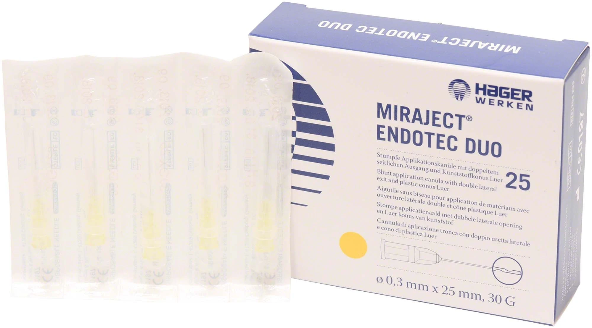 Miraject Endotec Duo, 0,3 × 25 mm, Packung à 25 Stück