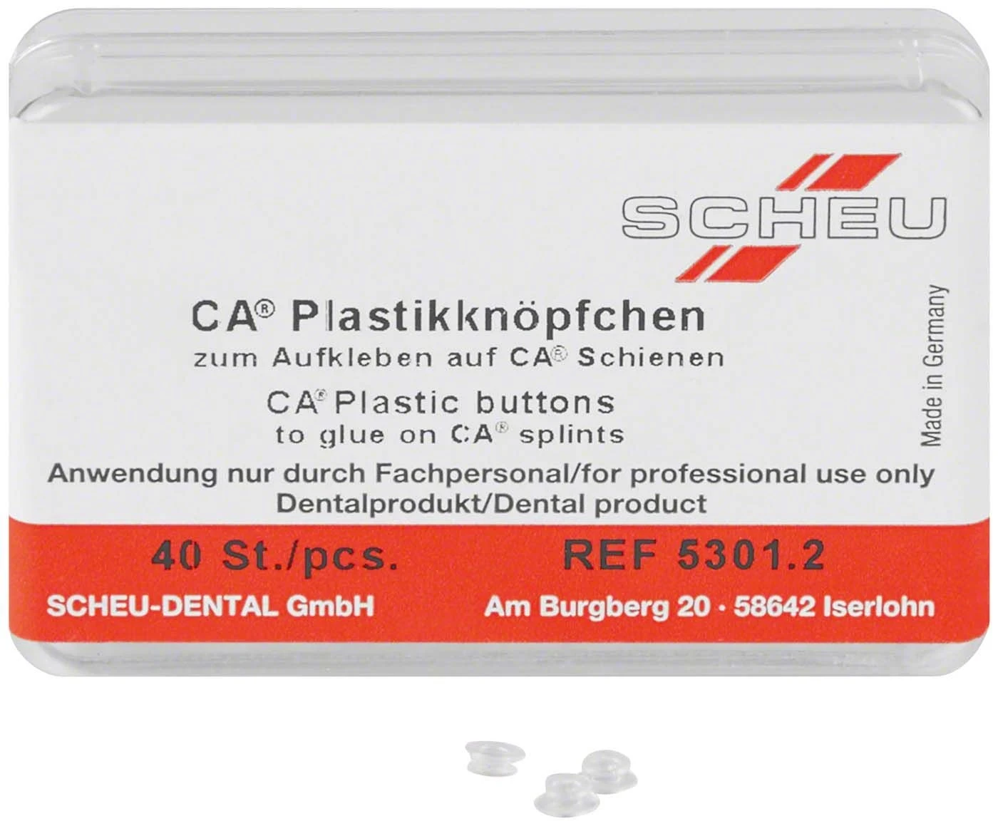 Clear Aligner Plastikknoepfe 40 Stück